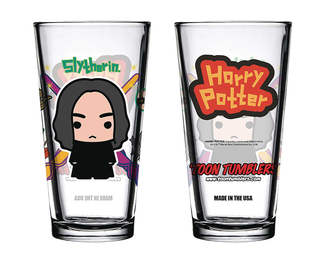 Toon Tumblers Harry Potter Charm Snape Glass 