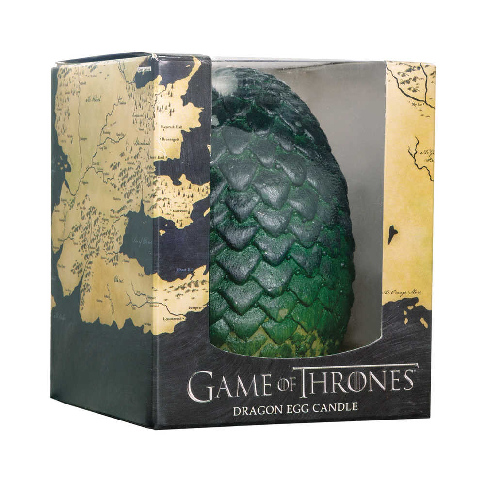 Game Of Thrones Sculpted Dragon Green Egg Candle 