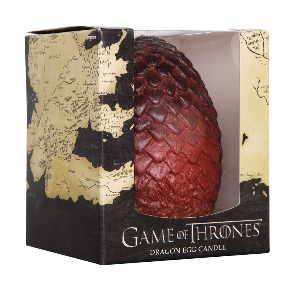 Game Of Thrones Sculpted Dragon Red Egg Candle 
