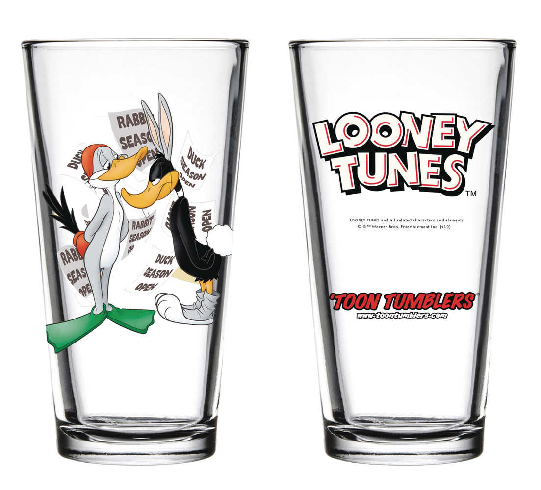 Toon Tumblers Looney Tunes Rabbit/Duck Season Glass 