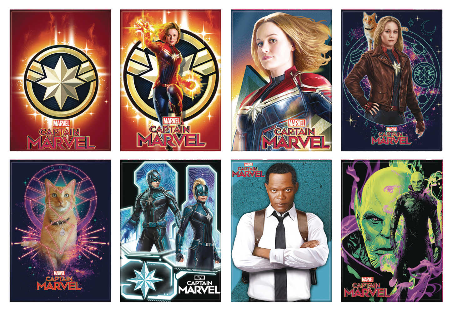 Captain Marvel Movie 48 Pc Magnet Assortment 