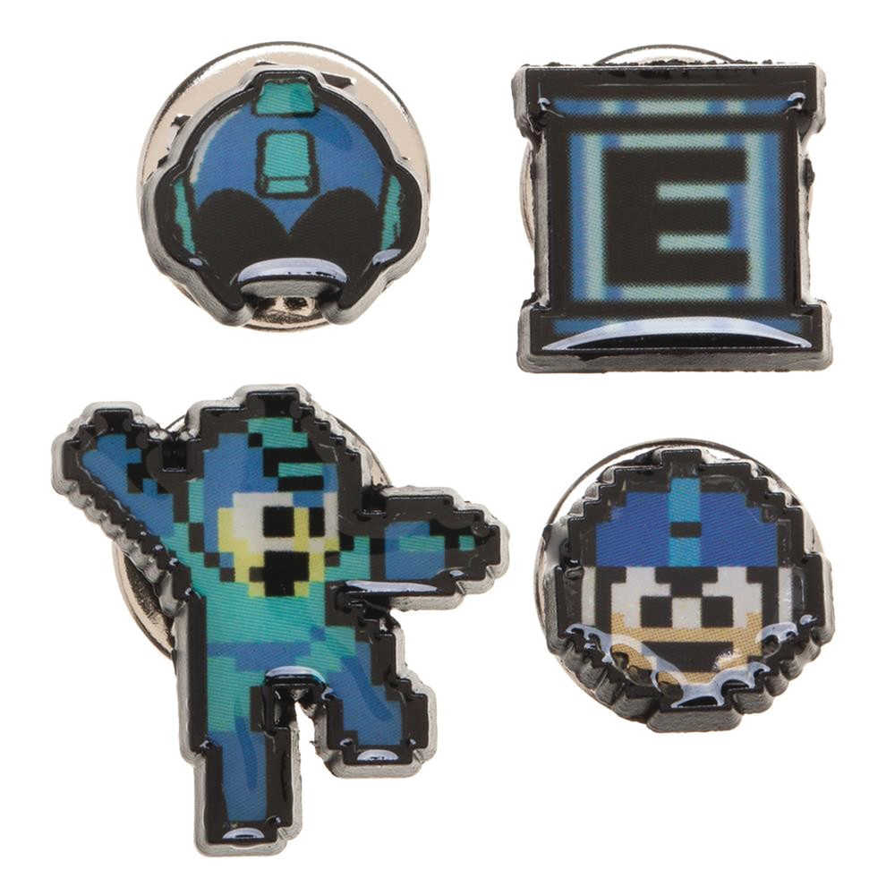 Megaman 4 Pc Lapel Pin Set 