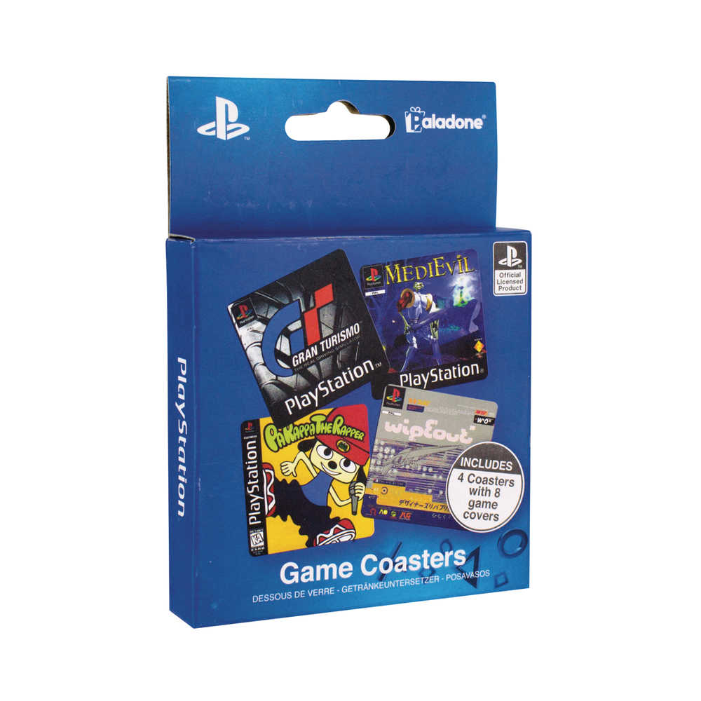 Playstation Game Coasters 4 Pk 