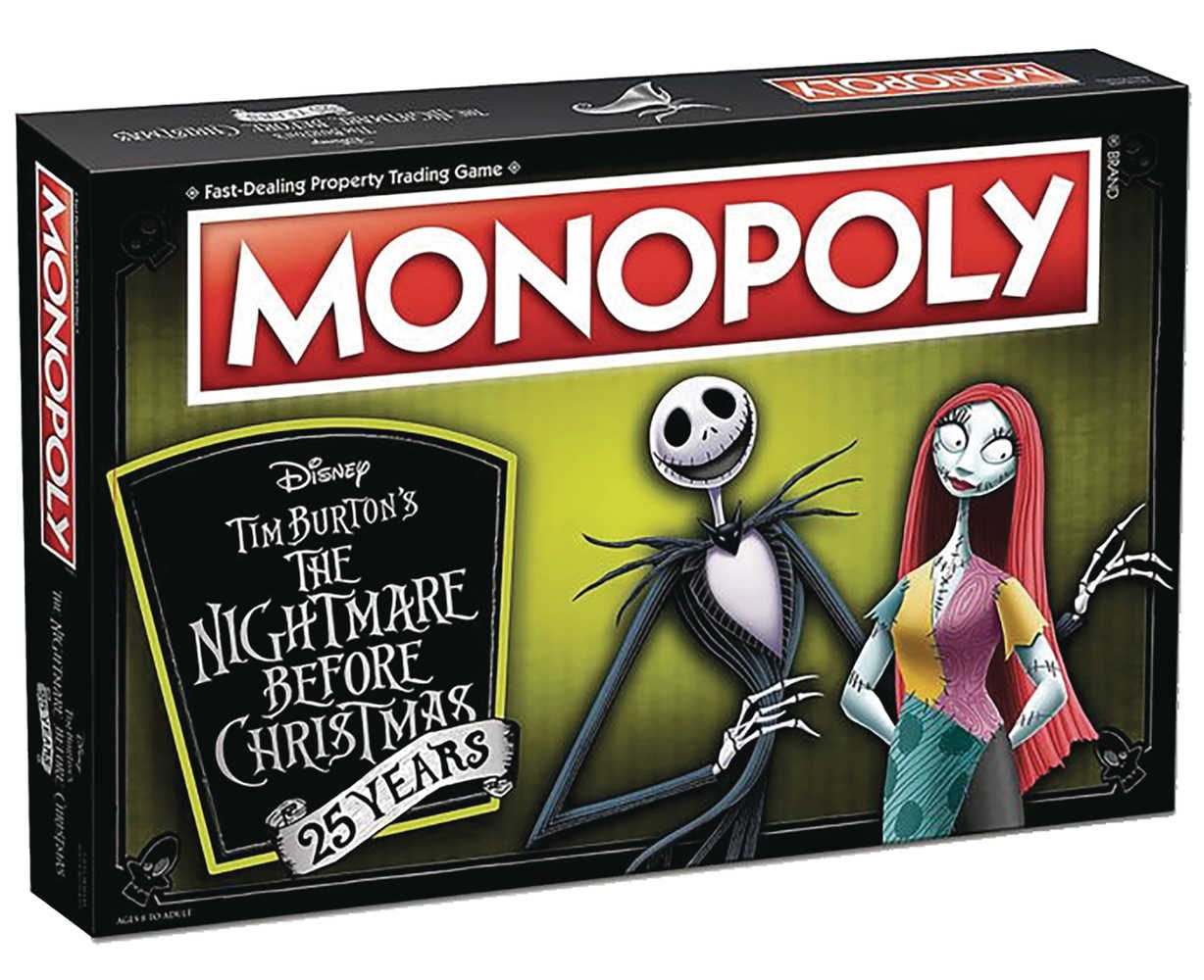 Monopoly Nightmare Before Christmas 25 Th Ann Board Game 