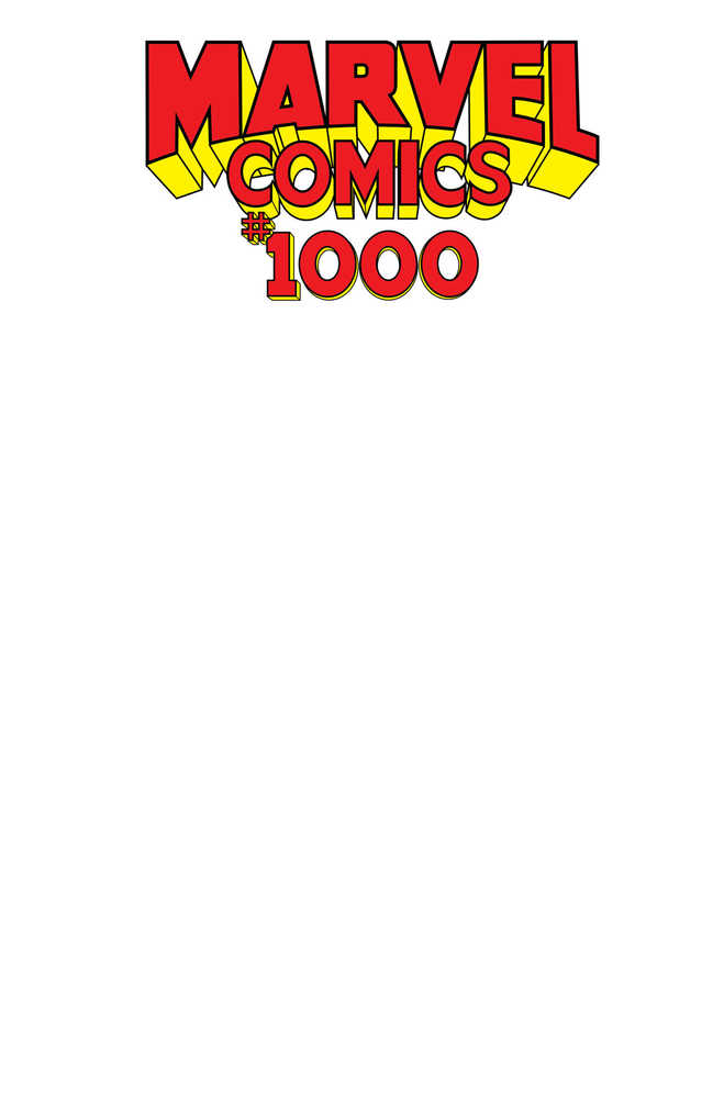 Marvel Comics #1000 Blank Variant