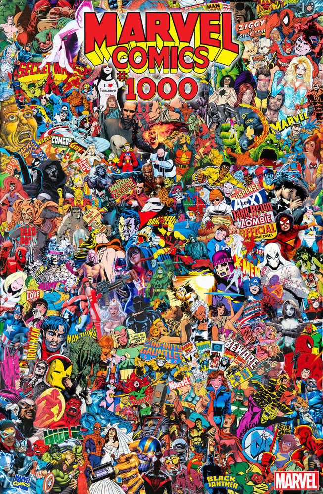 Marvel Comics #1000 Collage By Garcin Poster