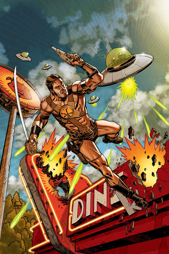 Warlord Of Mars Attacks #3 30 Copy Johnson Full Art Variant Edition 