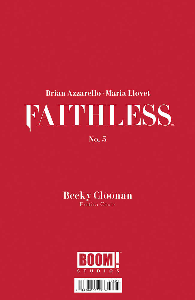 Faithless #5 (Of 5) Cover B Erotica Cloonan Variant (Mature)