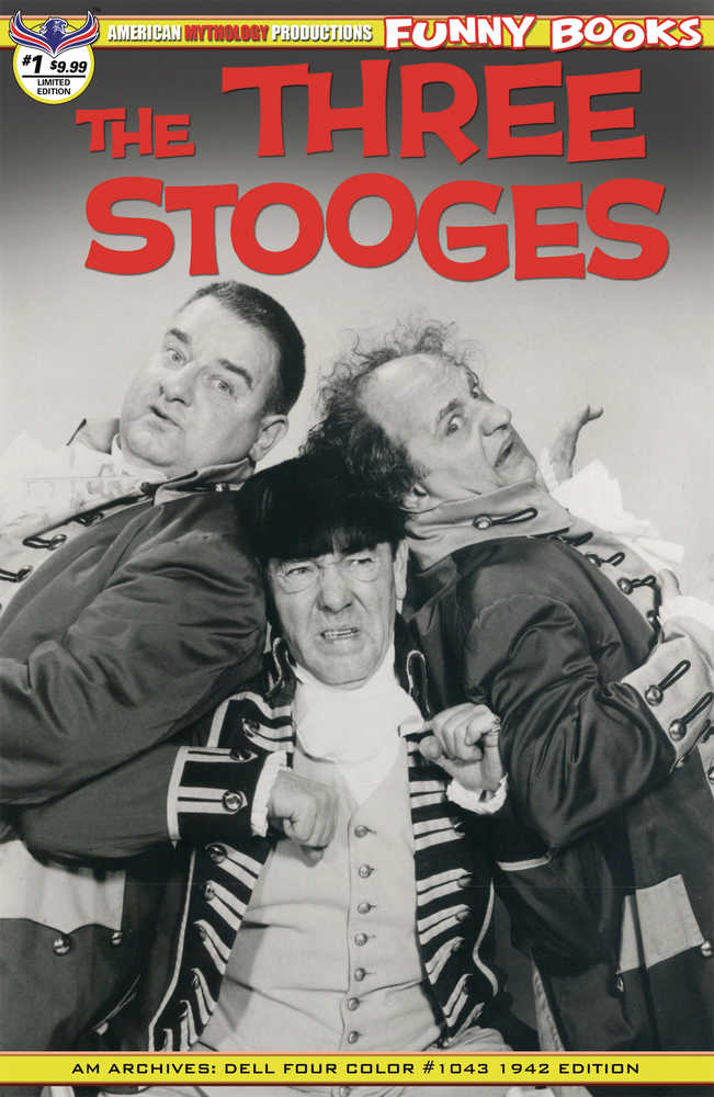 Three Stooges Four Color 1942 #1 Limited Edition Black & White Photo Cover
