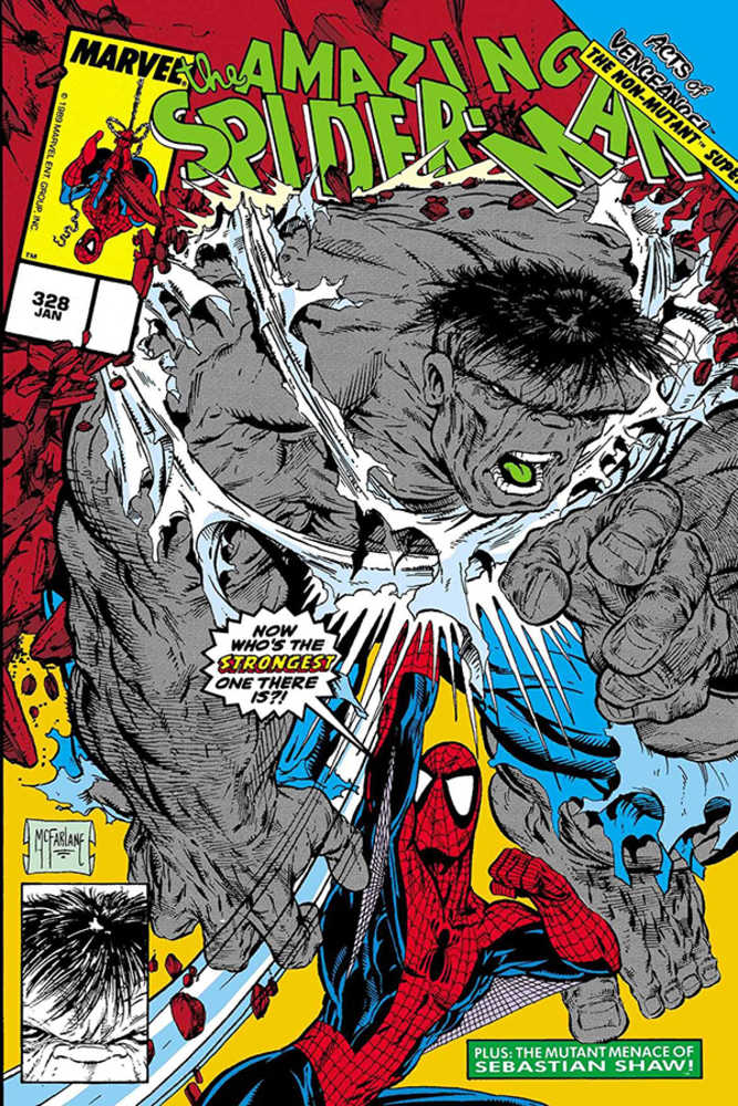 Df True Believers Spiderman vs Hulk #1 Signed Michelinie