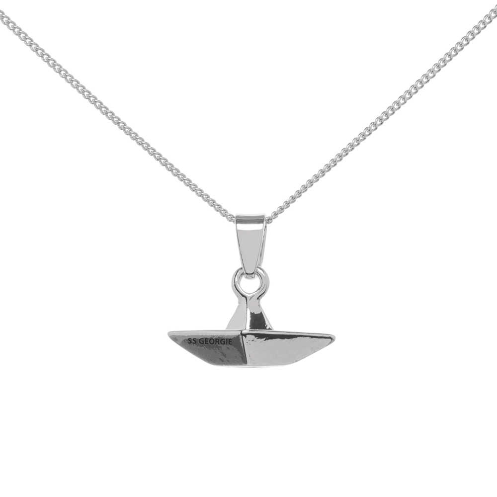 It Paper Boat Charm Necklace 
