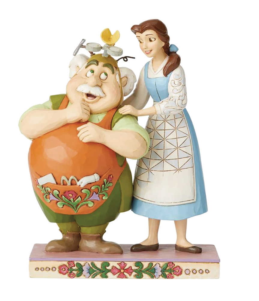 Disney Traditions Belle And Maurice Figure 