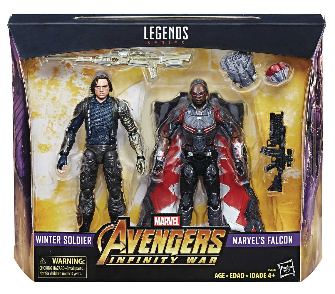 Avengers Legends Winter Soldier/Falcon 6 In Action Figure Set Case  (