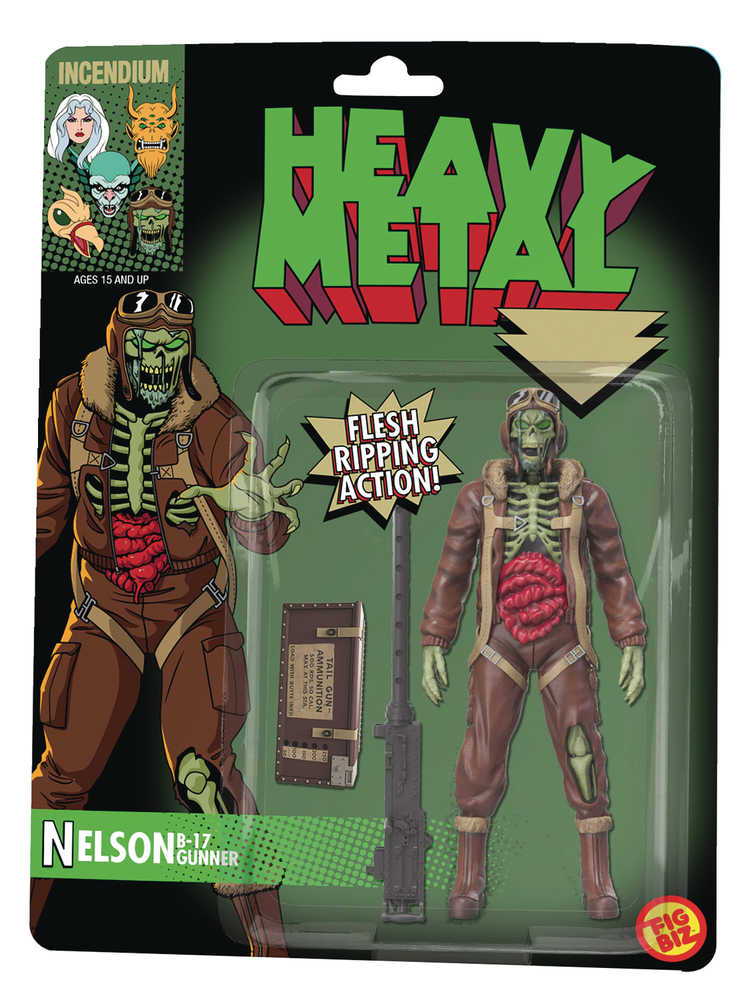 Heavy Metal Nelson B 17 Zombie Bomber 5 In Action Figure 