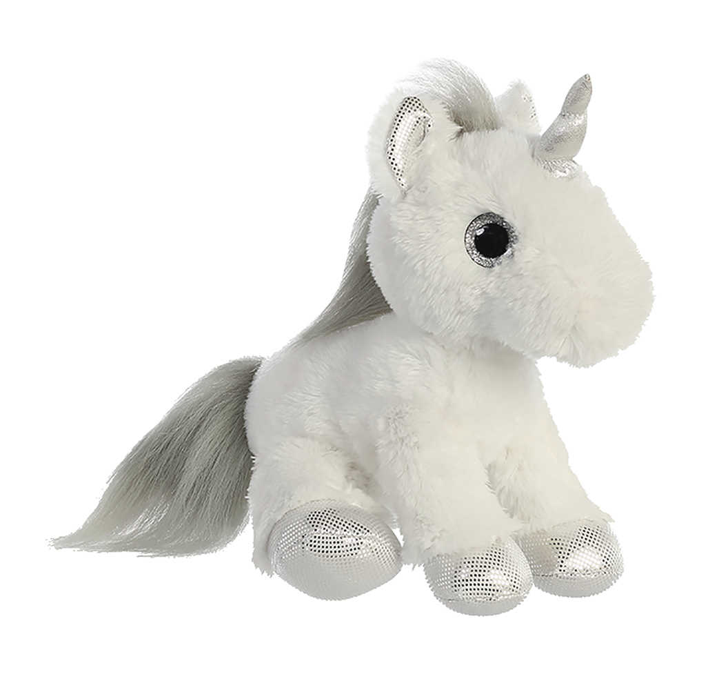 Aurora Silver Unicorn 12 In Plush 