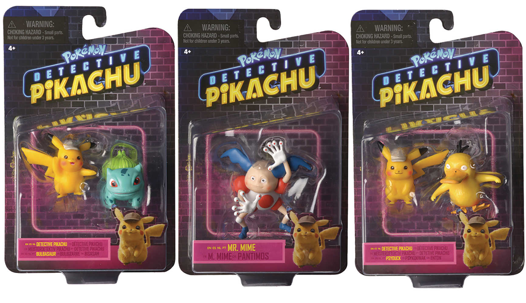 Pokemon Detective Pikachu Partner Pack Action Figure Assortment 