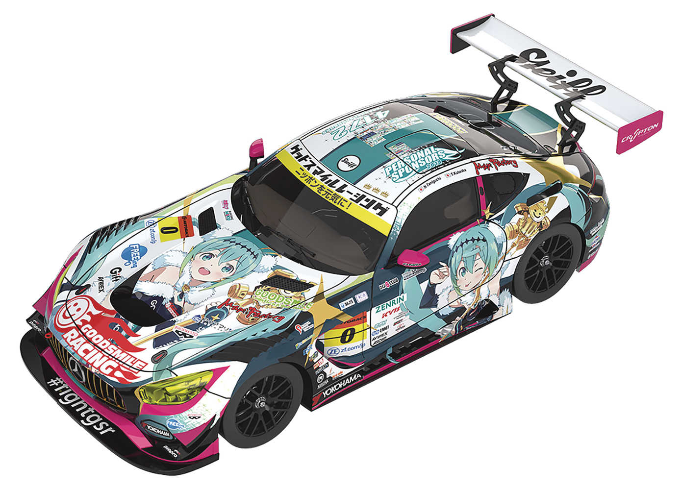 Hatsune Miku Guide To The Project 1/43 Mini Car Amg 2018 Final Ver 