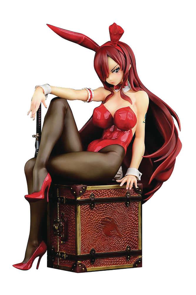 Fairy Tail Erza Scarlet 1/6 PVC Figure Bunny Girl Rosso Ver (Mr