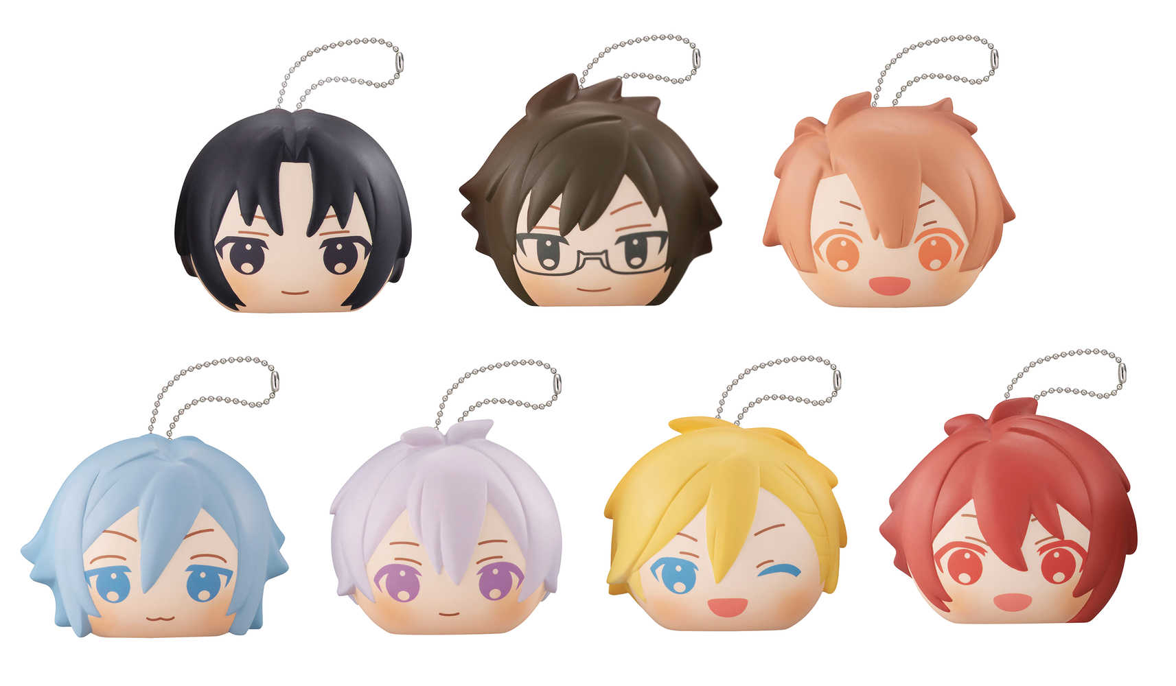 Idolish7 Fluffy Squeeze Bread 8 Pc Blind Mystery Box Display 
