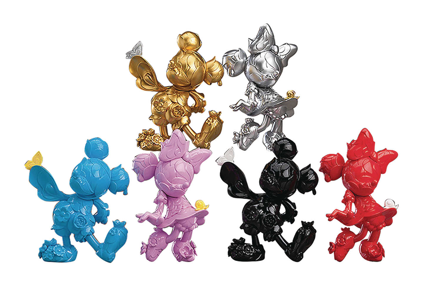 James Jean Mickey & Minnie 90 Th Ann Trading Figure 6 Pc Blind Mystery Box Display (