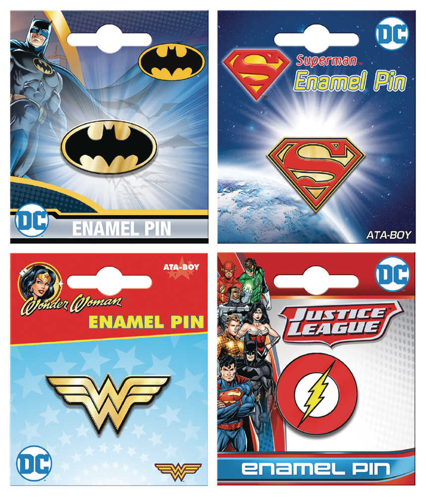 DC Comics Enamel Pin 12 Ct Assortment 