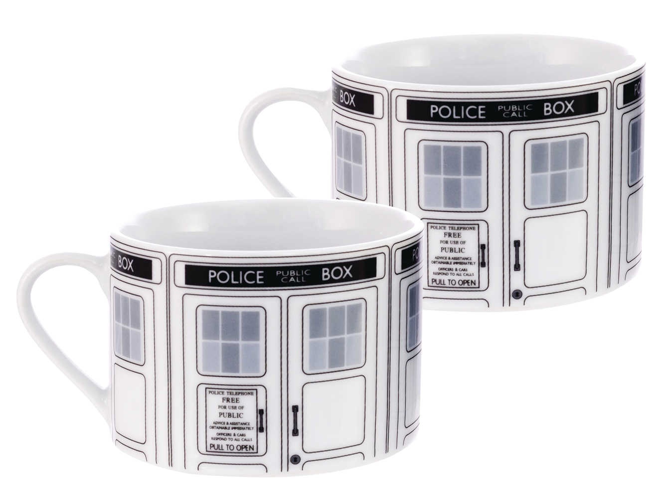 Doctor Who I Am /Tardis Tea Cup 2 Pk Set