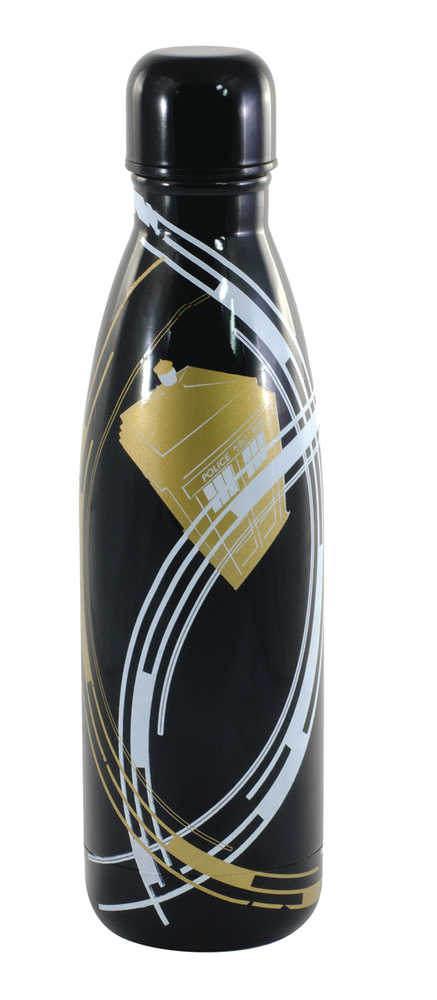 Doctor Who Tardis Black Swirl Travel Bottle