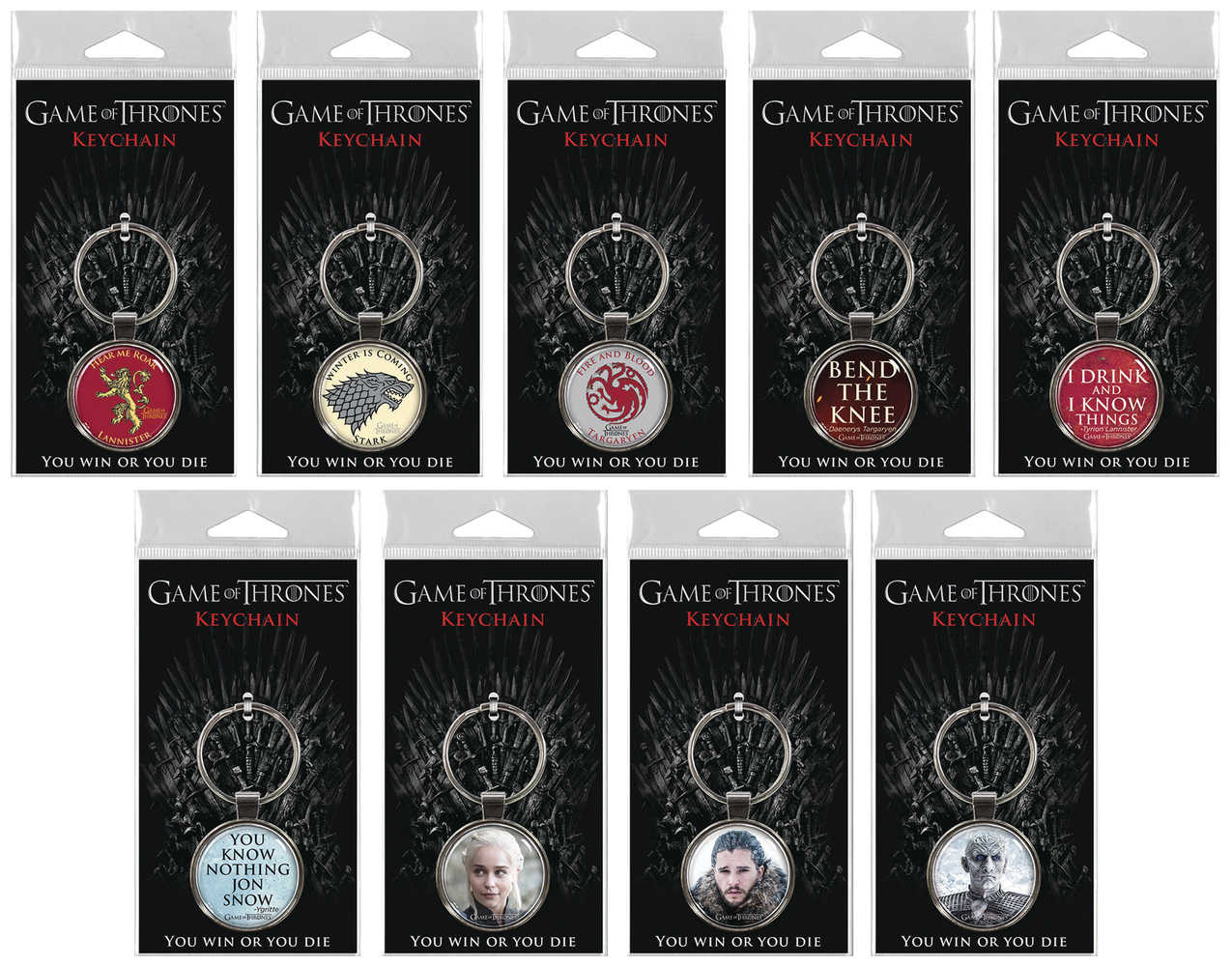 Game Of Thrones Keychain 36 Ct Assortment 
