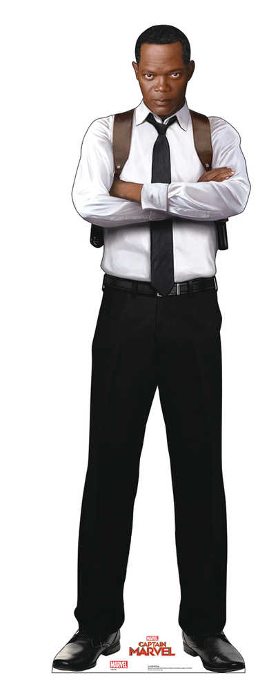 Captain Marvel Nick Fury Life Size Stand Up 