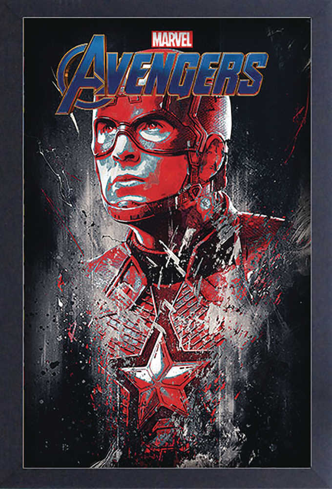 Avengers Endgame Captain America 11 X17 Framed Gel Print 