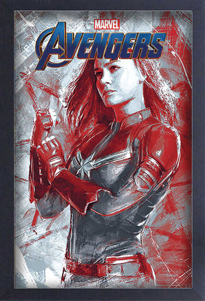 Avengers Endgame Captain Marvel 11 X17 Framed Gel Print 