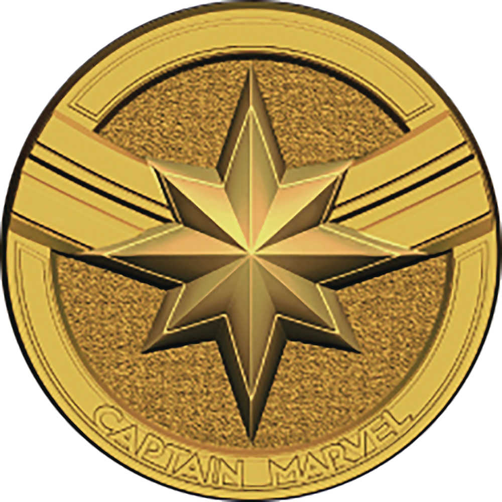 Captain Marvel Logo Pewter Lapel Pin 