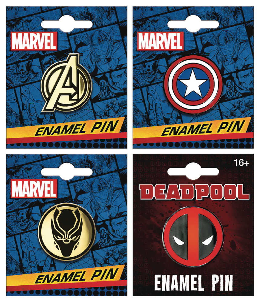 Marvel Comics Enamel Pin 12 Ct Assortment 