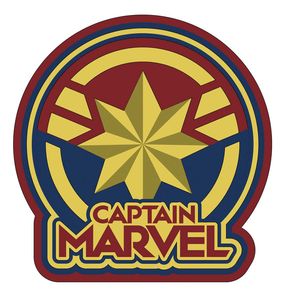Captain Marvel Logo Soft Touch PVC Magnet 