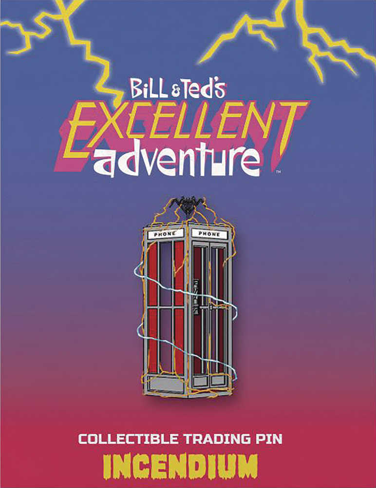 Bill And Teds Excellent Adventure Phone Booth Lapel Pin 