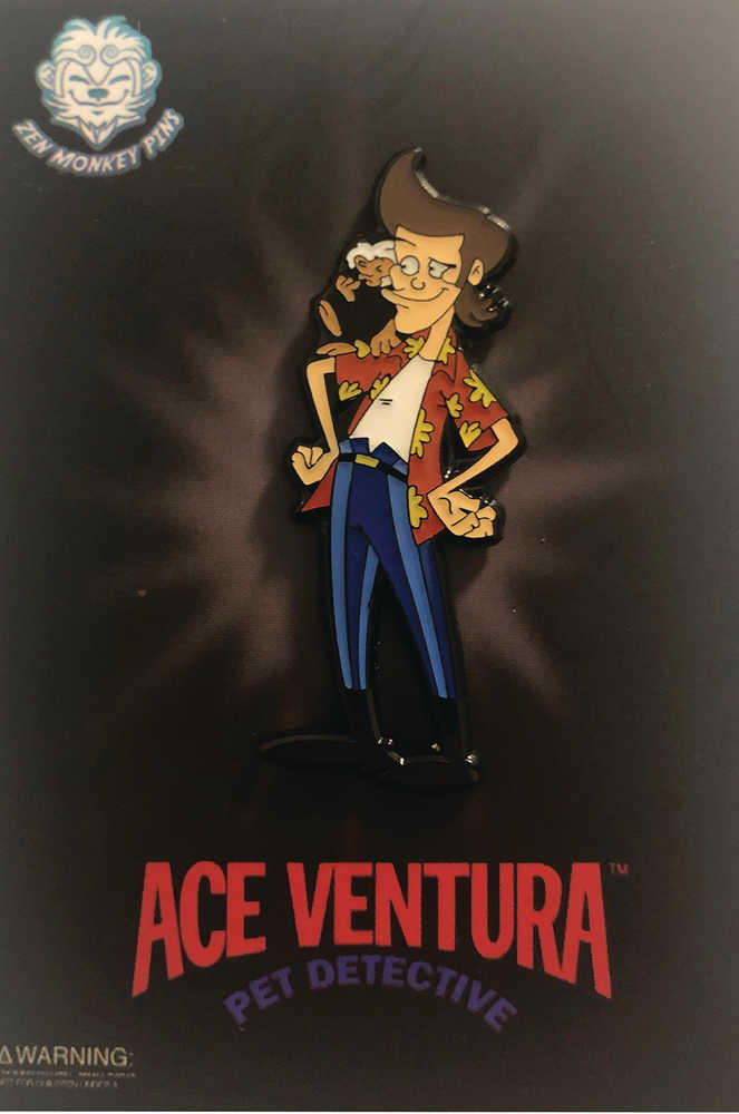 Ace Ventura Cartoon Ace With Spike Pin 