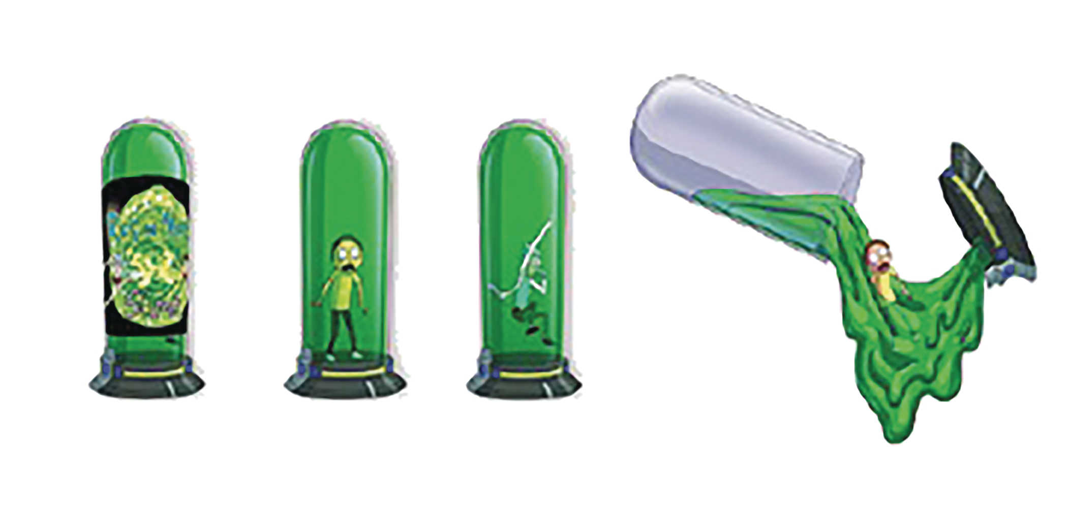 Rick And Morty Slime In Capsule 24 Pcs Blind Mystery Box Display 