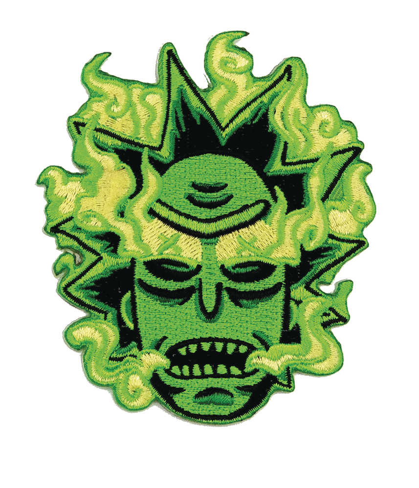 Rick And Morty Green Burnt Out Rick Patch 