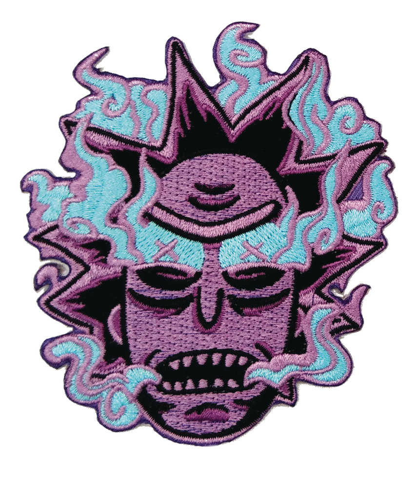 Rick And Morty Purple Burnt Out Rick Patch 
