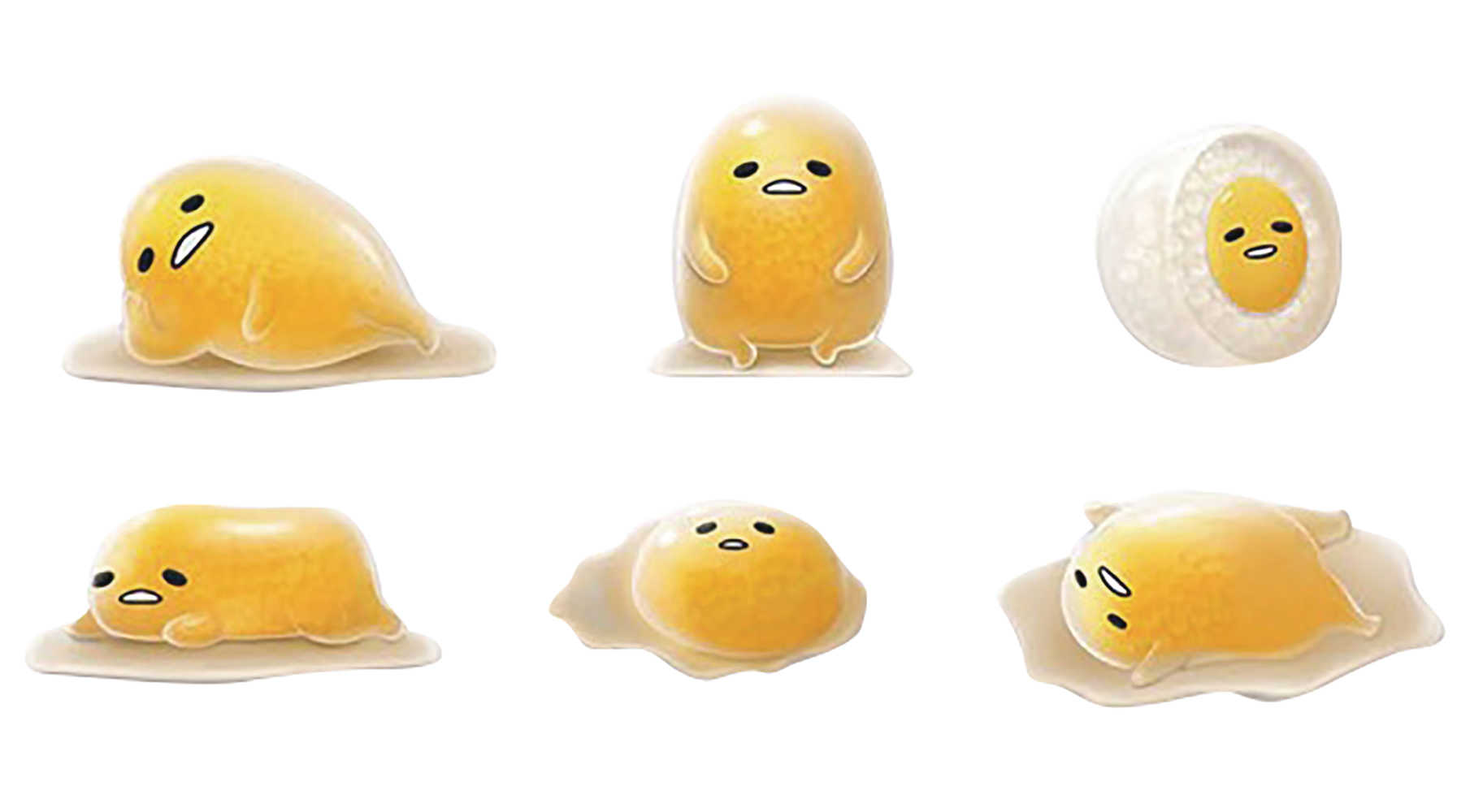 Gudetama H20 Lazy Egg Squishme 24 Pcs Blind Mystery Box Display 