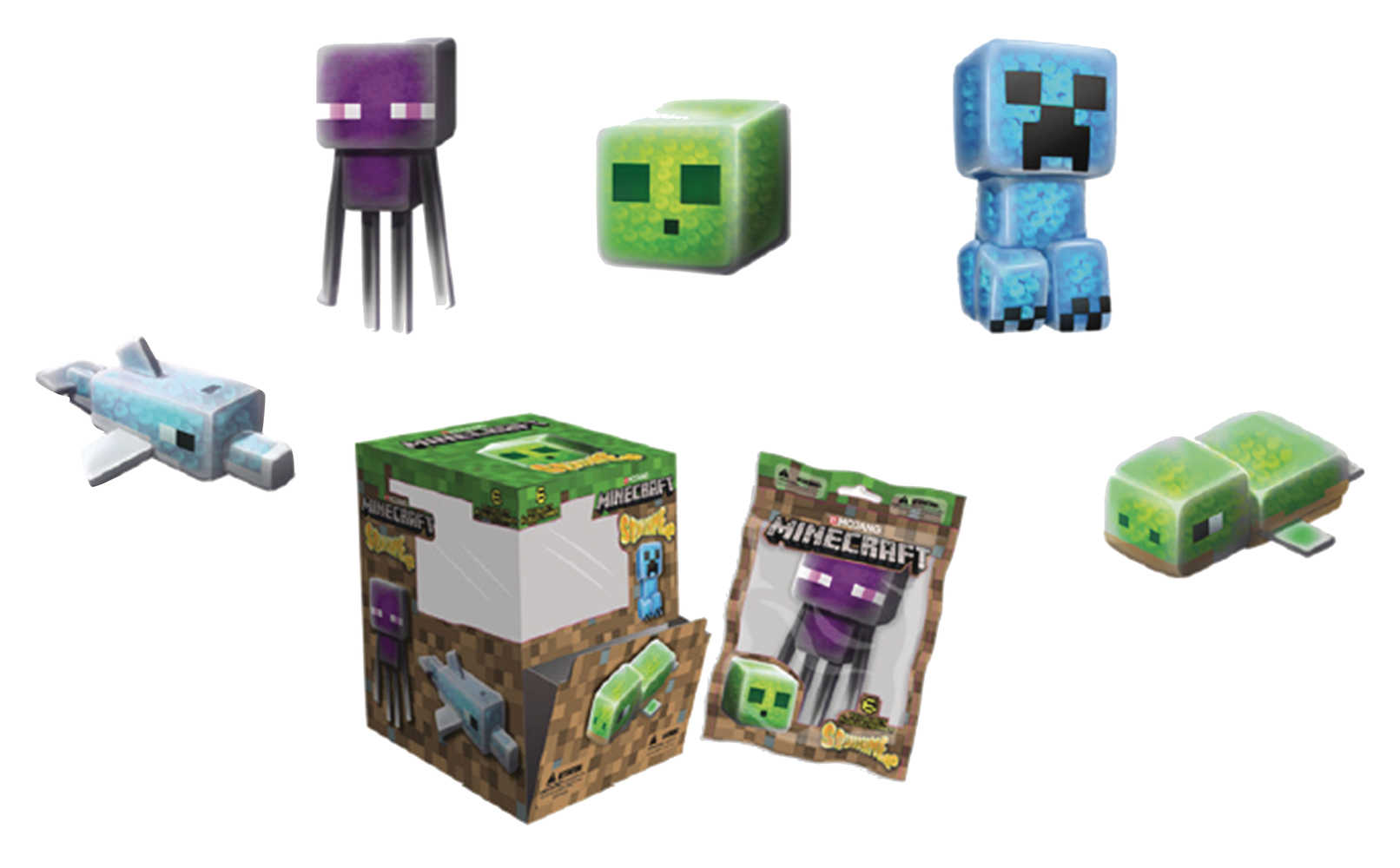 Minecraft H20 Squishme 24 Pcs Blind Mystery Box Display 