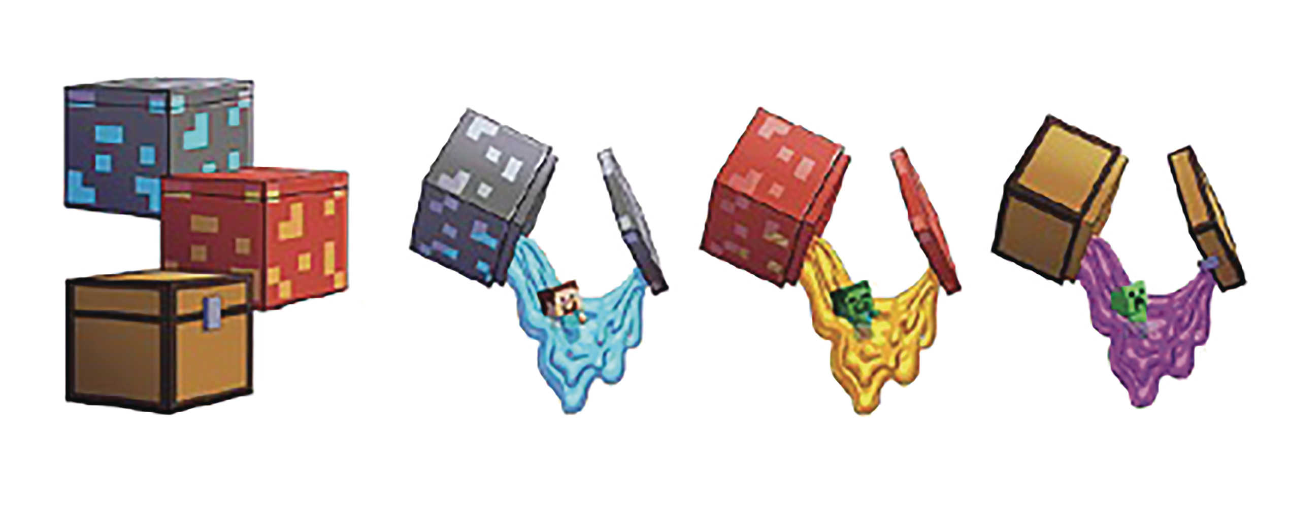 Minecraft Slime In Capsule 16 Pc Ds 