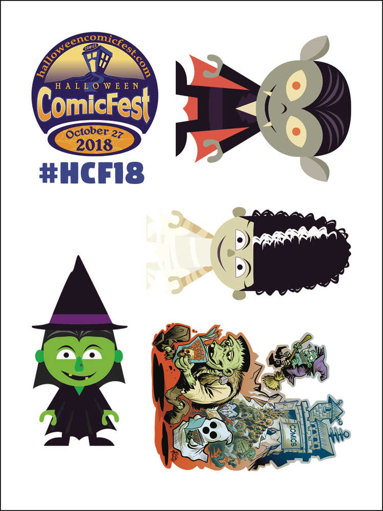 Halloween Comics Fest 2019 Temporary Tattoos (Bag Of 50) 