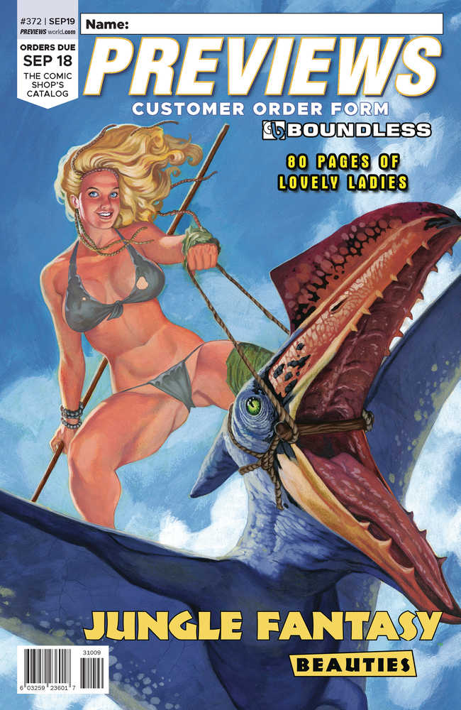 Previews #372 September 2019 Customer Order Form Extras (Net