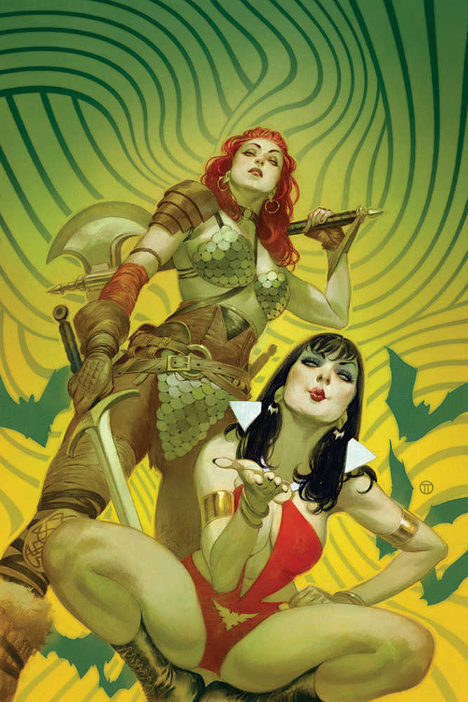 Red Sonja Vampirella #1 Tedesco Full Art Cover