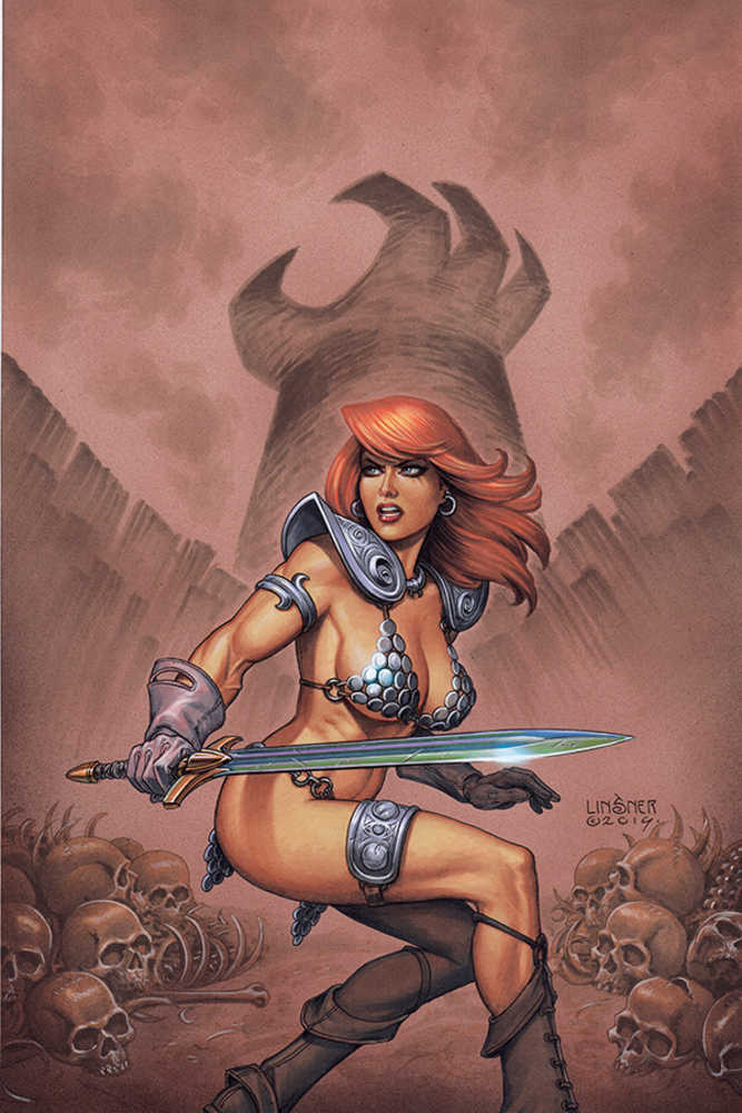 Red Sonja #8 Linsner Full Art Cover