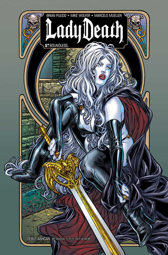 Lady Death Debut Ashcan Art Nouveau (Mature)