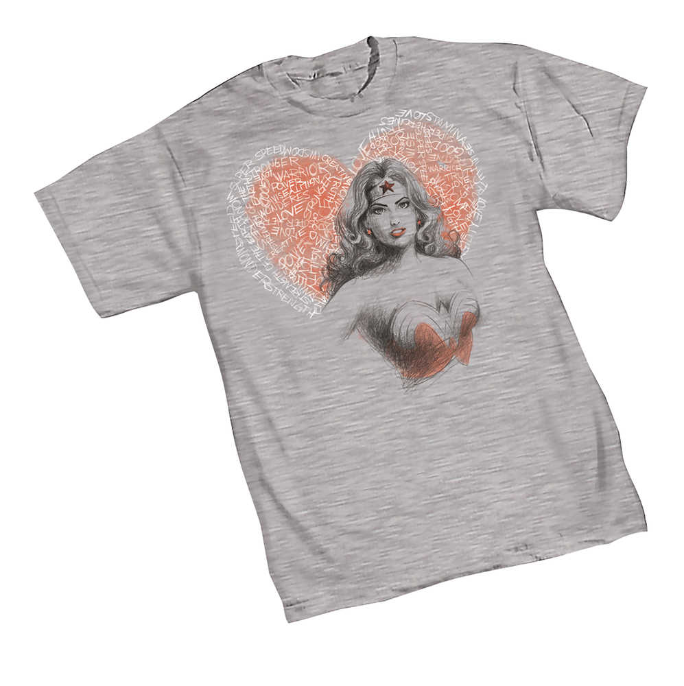 Wonder Woman Heart T-Shirt SM 