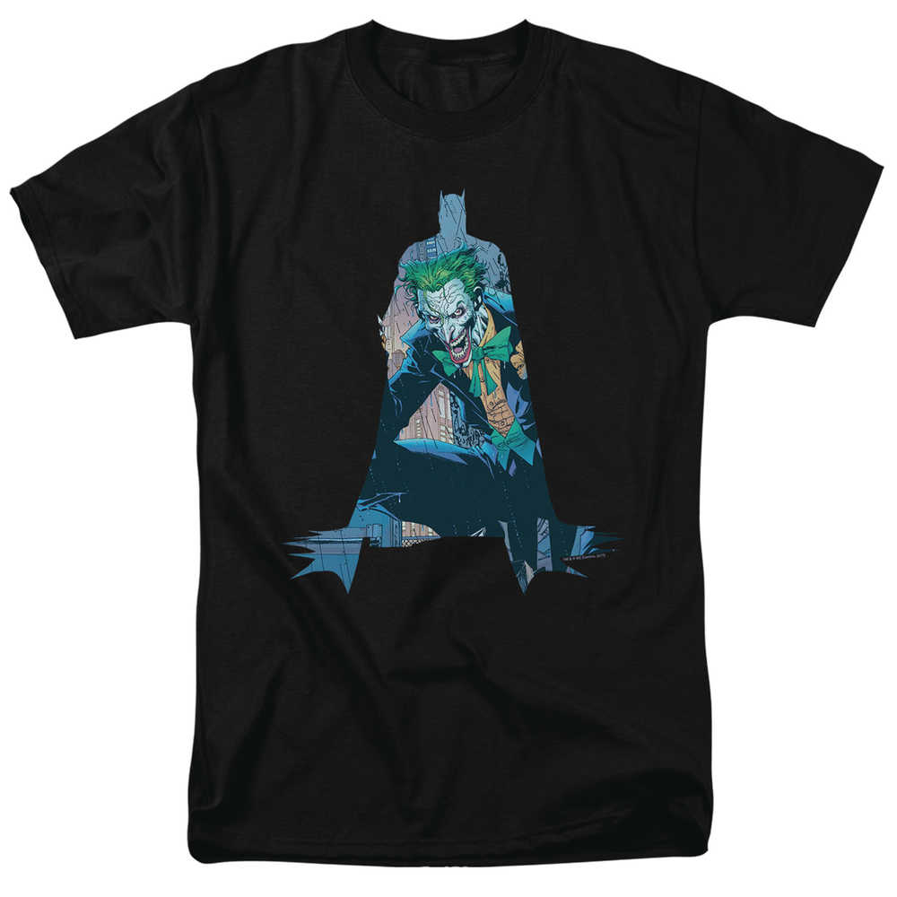 DC Heroes Batman And Joker Silhouette T-Shirt LG 