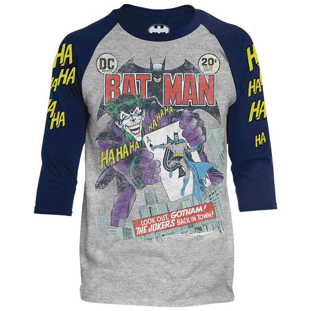 DC Heroes Batman Raglan T-Shirt MED 